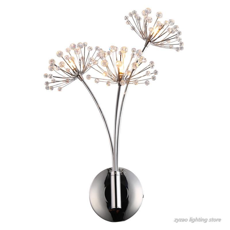 Nordic Creative Dandelion Flower Wall Lamps Bathroom Bedroom Bedside Dandelion Lamp (WH-OR-170)
