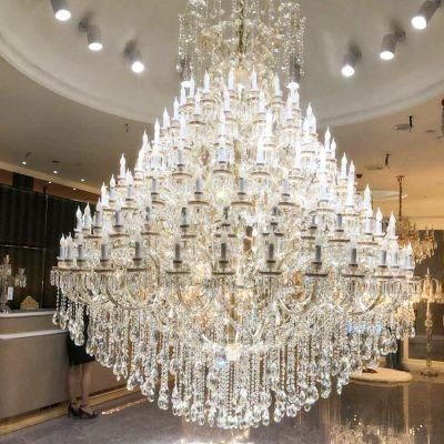 Nordic Style Decoration Luxury Hotel Lobby Custom Large Project Crystal K9 LED Chandelier Light