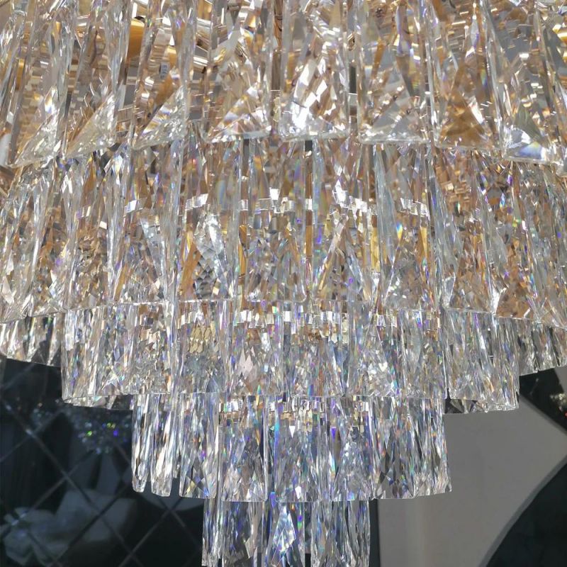 Luxury Style Hotel Lobby Hanging Large Lighting Crystal Chandelier