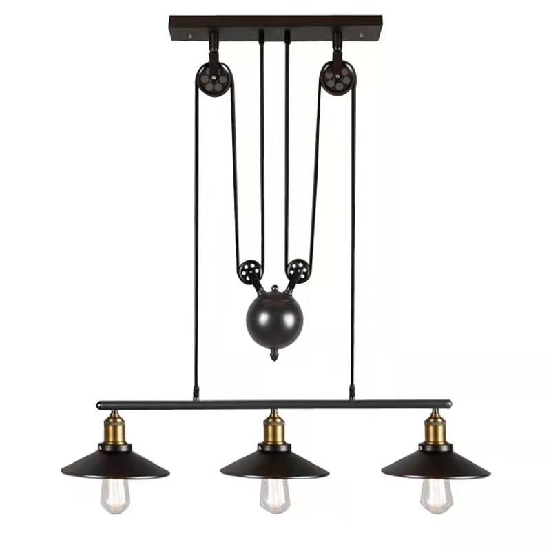 Farmhouse Kitchen Coffee Shop Rustic Loft Vintage Chandelier