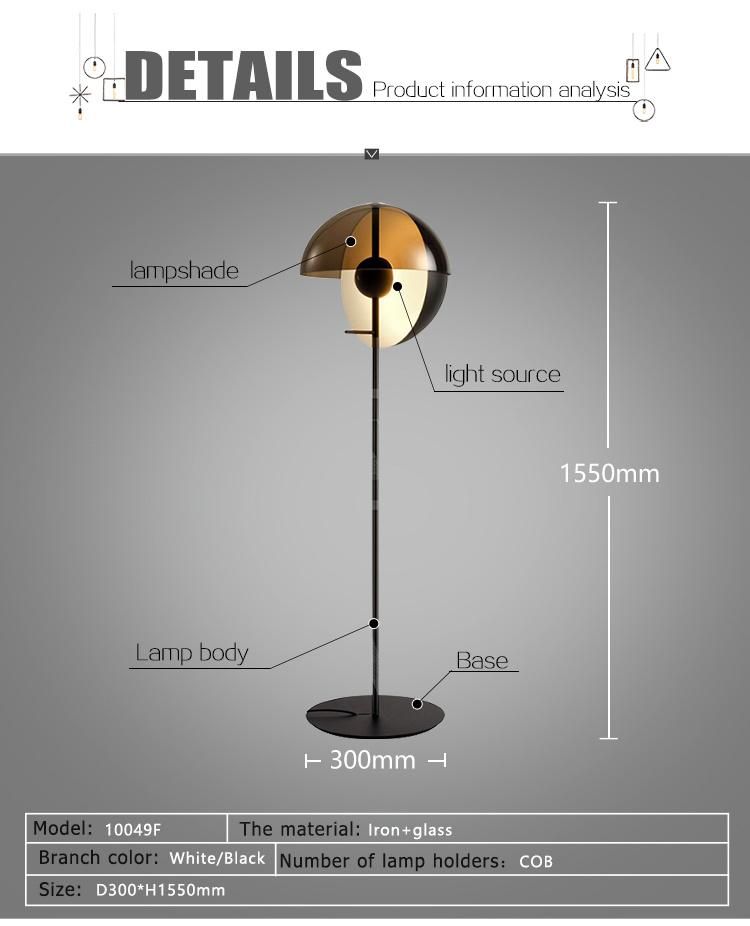 Simple Decorative Interior Lighting Floor Lamp with Lamp Holder COB