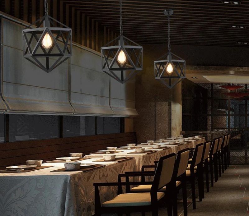 American Retro Style Iron Pendant Lamp Lighting Chandelier for Restaurant/Bar