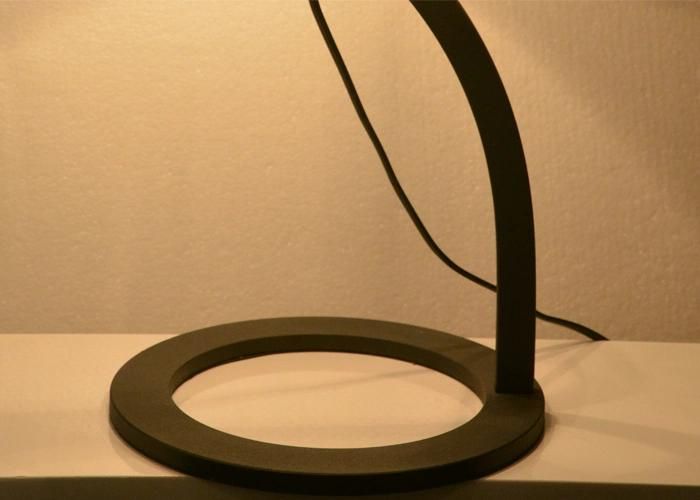 Black Metal Hotel Modern Desk Table Lamp Light with Fabric Shade for Living Room, Height Can Be Adjustable