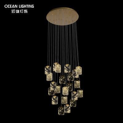 Wholesale Indoor Lighting Warm 3000K Metal Crystal 22*3W Chandelier Luxury