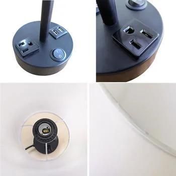 Reading Table Lamp with USB Charging Port for Bedroom Hotel