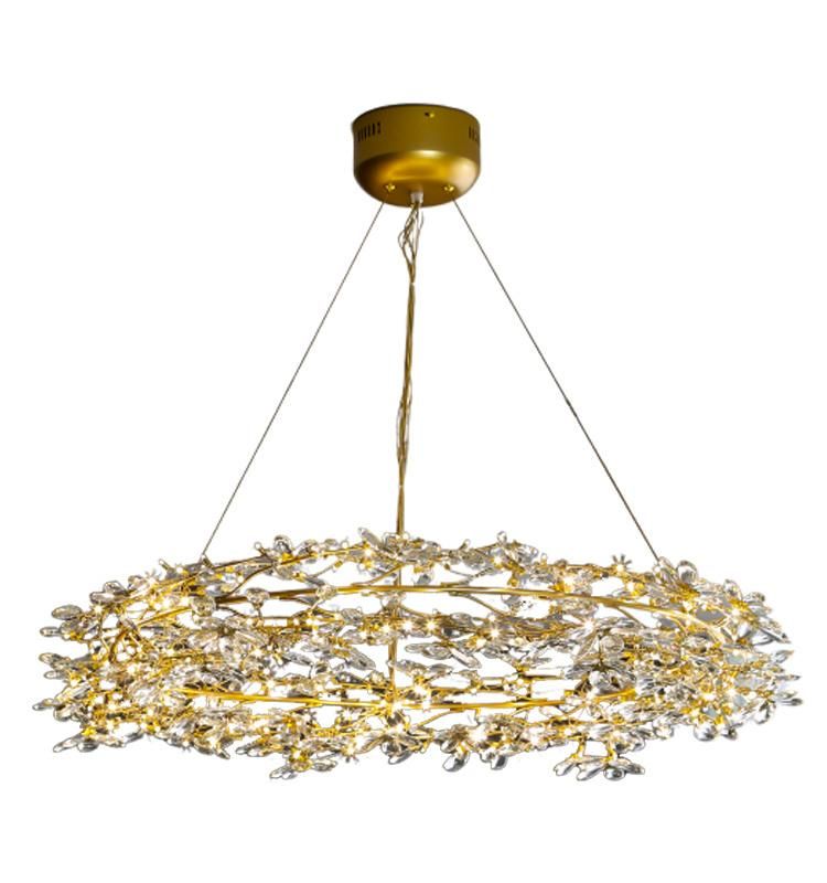 Pendant Lamp Decorative Lighting Village Branch Crystal Living Room Lamp