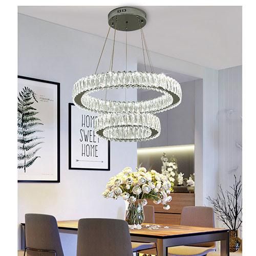 Hanging Lamp with K9 Crystal Chandelier for Home Decoration