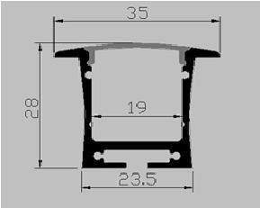Suspended Profile Linear Light LED Aluminum Profile for LED Strip Light