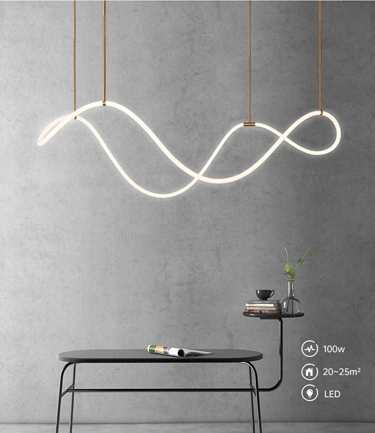 Hot Style Simple LED Lamp Restaurant Bar Silicone Creative Decorative Chandelier