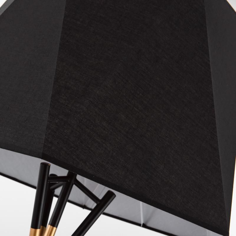 Modern Simple Black Geometric Floor Lamp American Living Room Bedroom Model Room Conical Decorative Study Floor Lamp