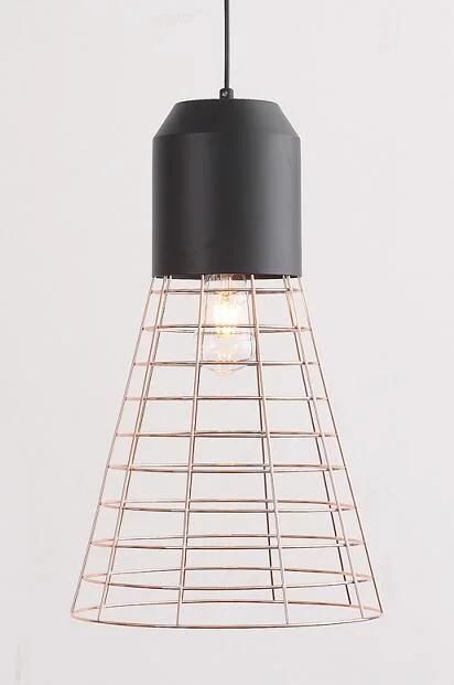 Gold Iron Metal Net Shade Hanging Pendant Light (P-170502-L)