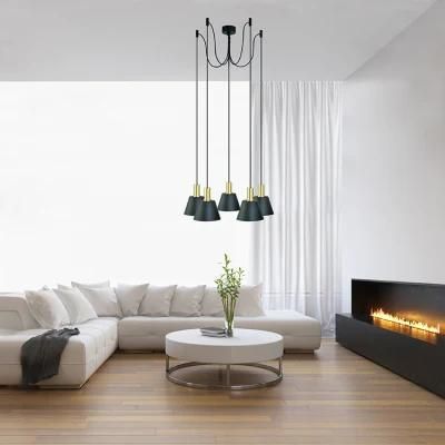 Modern Multi Heads Metal Aluminum Cone Shaped Pendant Lamp