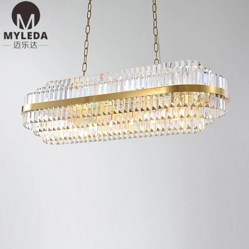 K9 Clear Glass Crystal LED Chandelier Pendant Light Lamp