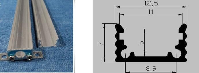 Excellent Heat Dissipation Aluminium Profile with PC Cover for LED Strip Light