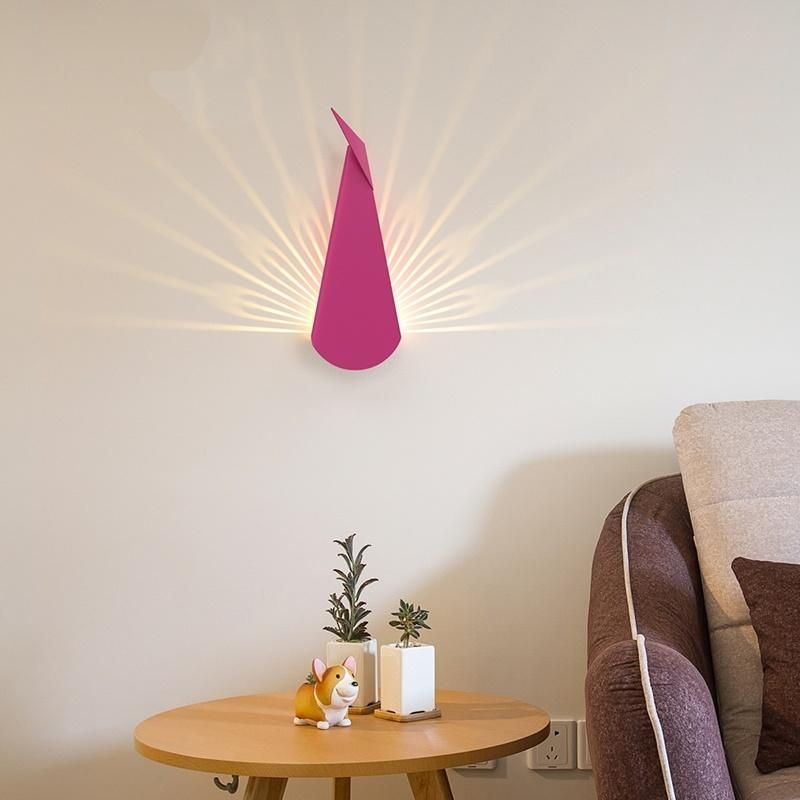 Peacock LED Wall Lamps Modern Wall Light for Bedroom Bedside Lamp (WH-OR-25)