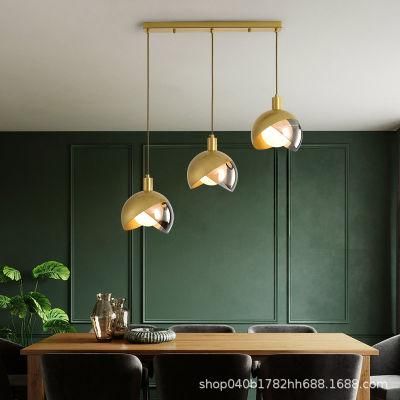 Europe Modern LED Glass Ball Luxury Pendant Light on Dining Room Kitchen Island Light (WH-GP-81)