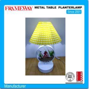 Custom Manufacturing Home Deco Metal Table Planter Lamp