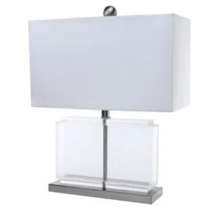 Contemporary Square Clear Acrylic Desk Lamp
