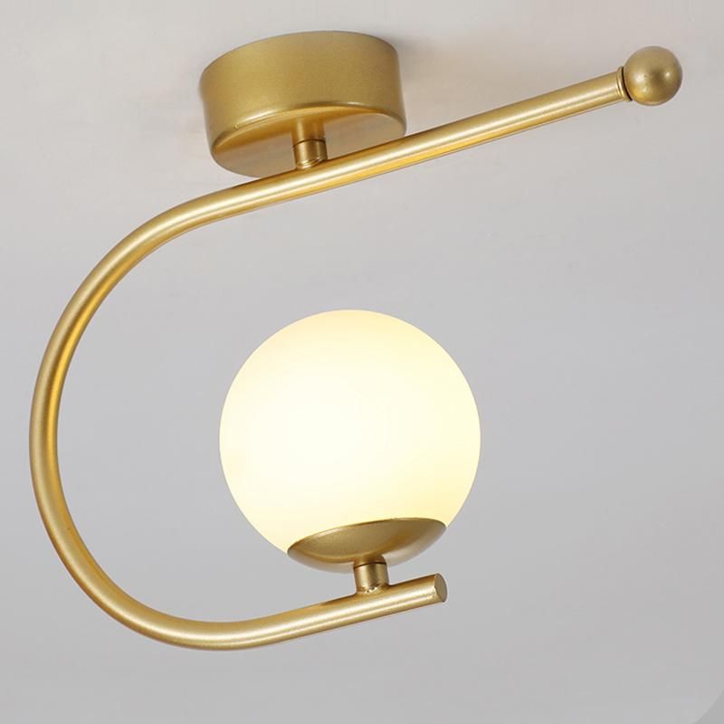 Golden Industry Style Ceiling Light Simple Corridor Lamp Hallway Light Balcony Lamp