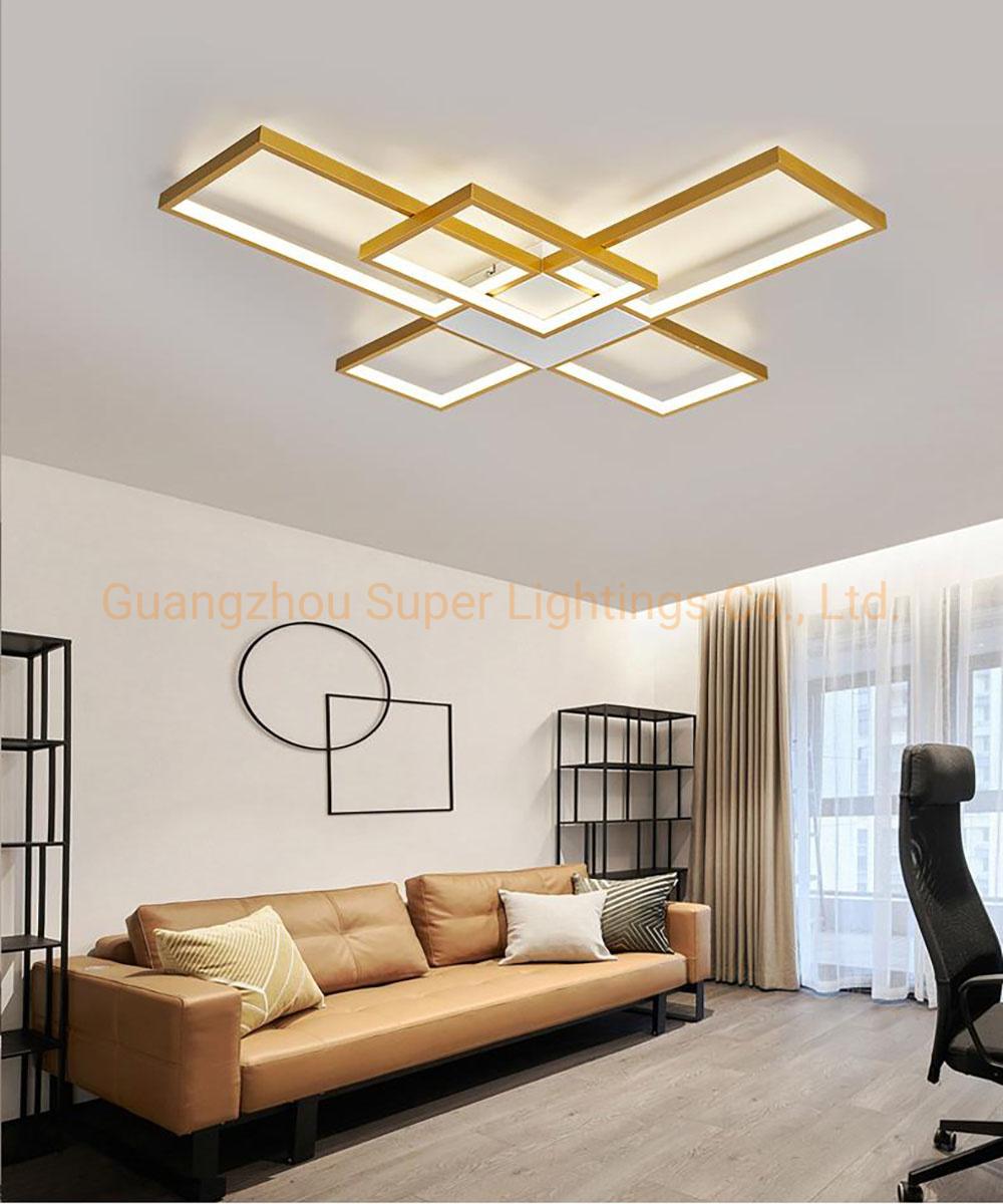 Square Light Recessed Chandelier LED Pendant Light for Living Room