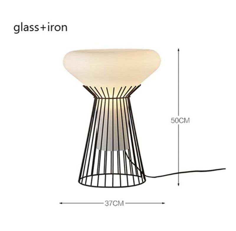Modern White Glass Floor Lamps Stainless Steel Bedroom Bedside Living Room Standing Lights