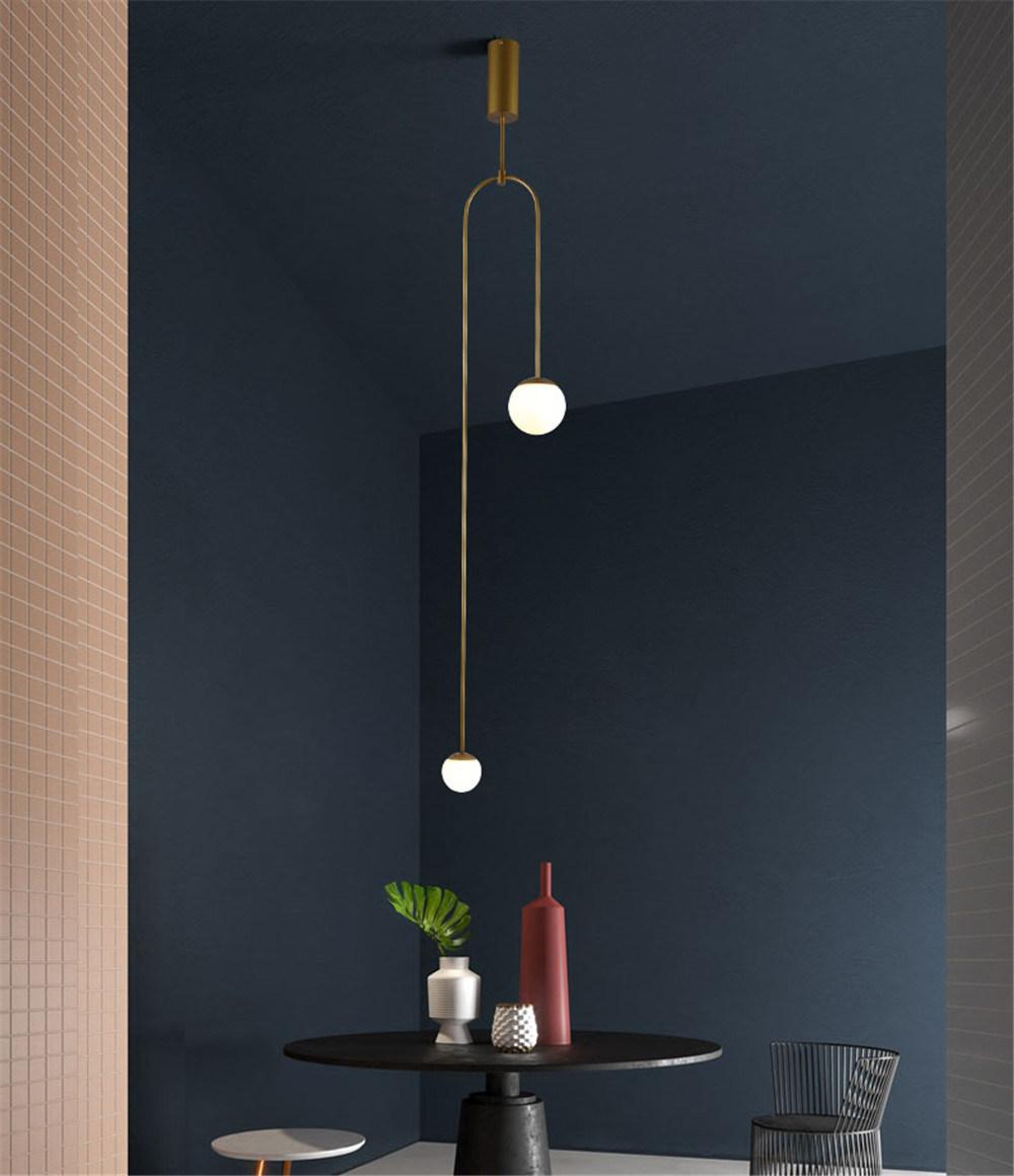 Interior Suspension Opal Glass Pendant Lamp for Wedding Decoration