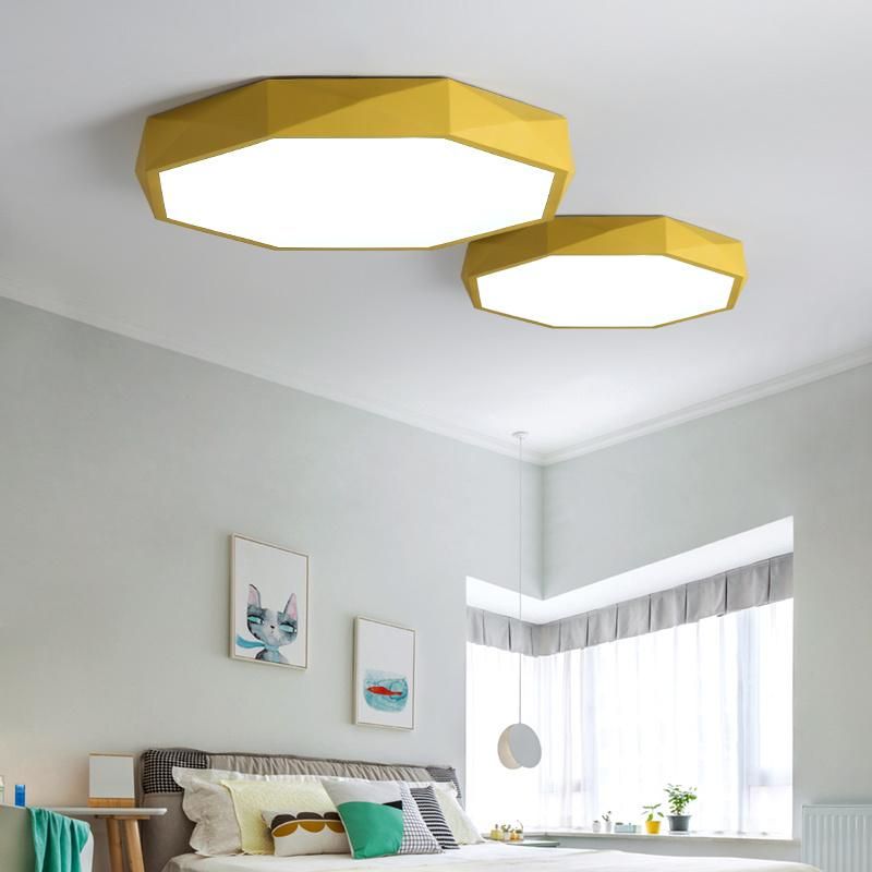 Ultra-Thin 5cm LED Ceiling Lamps Iron Round Black/White Colors Ceiling Lights (WH-MA-04)