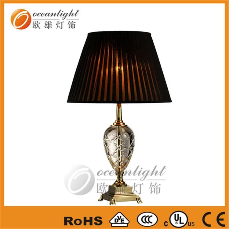 Black Shade LED Table Lamp, Crystal Table Light, Lamp (OT6222)