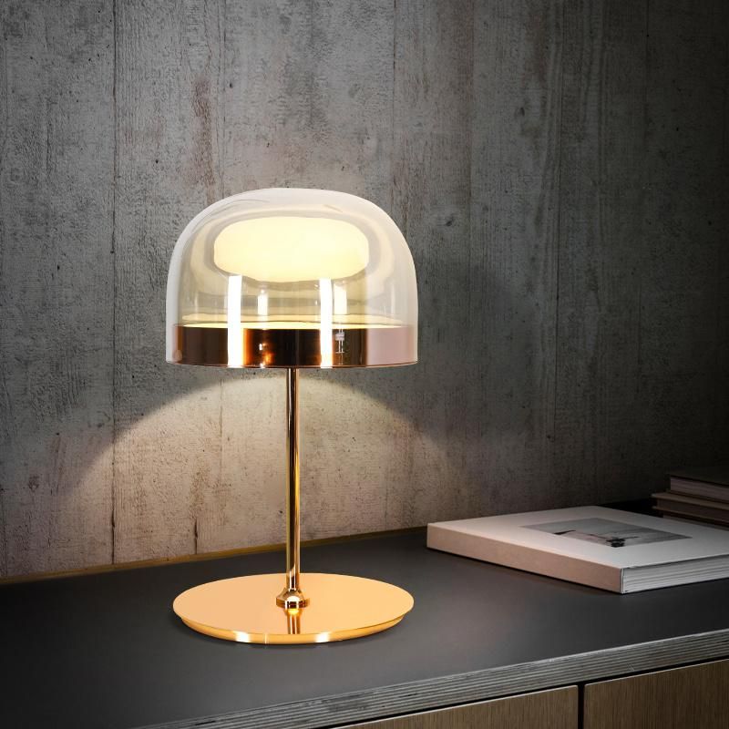 Metal Transparent Lampshade Table Lamp Desk Lamp Nighstand Lamp Light