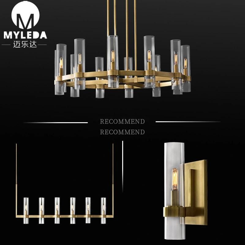 Industrial Modern Minimalist Simple Matte Brushed Brass Pendant Lighting