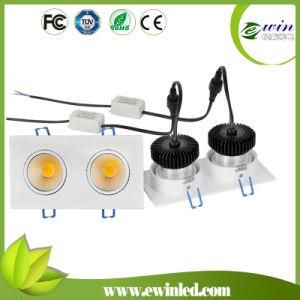 2*6W COB Power High Brightness LED Square Downlights for Kitchens