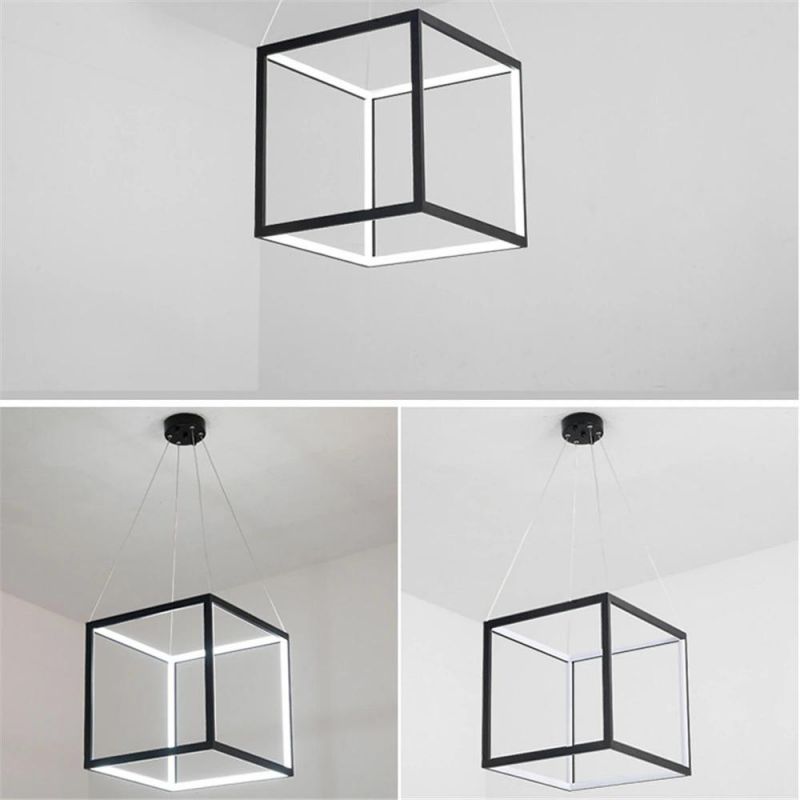 Modern Geometric Lines Triangle Pendant Lights Creative Personality Living Room Pendant Lamp Restaurant Dining Room Hanging Lamp