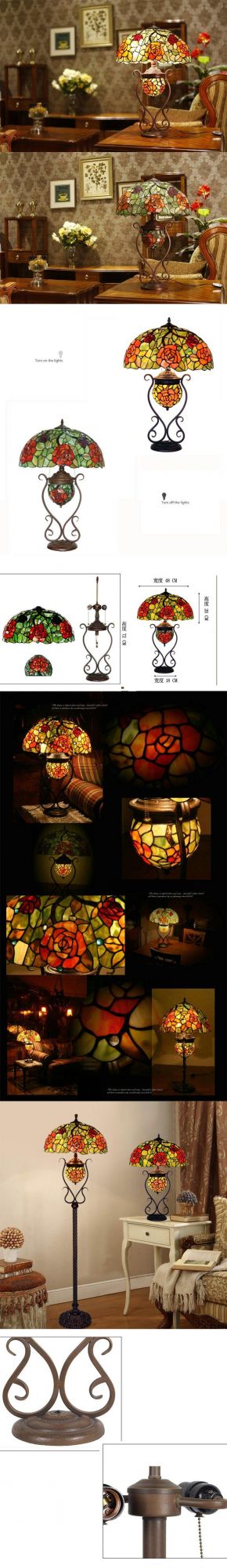 Fashionable Stained Glass Lamp Bases and Stained Glass Lamp Tiffany Shades Bed Side Table Lamp Decor