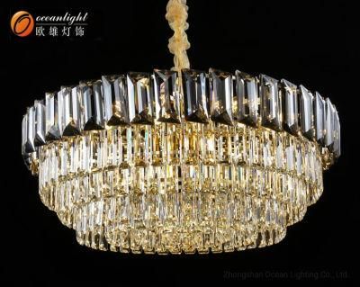 Hotel Dining Room Decoration Crystal LED Pendant Chandelier Project Light Omg18003-Dia780