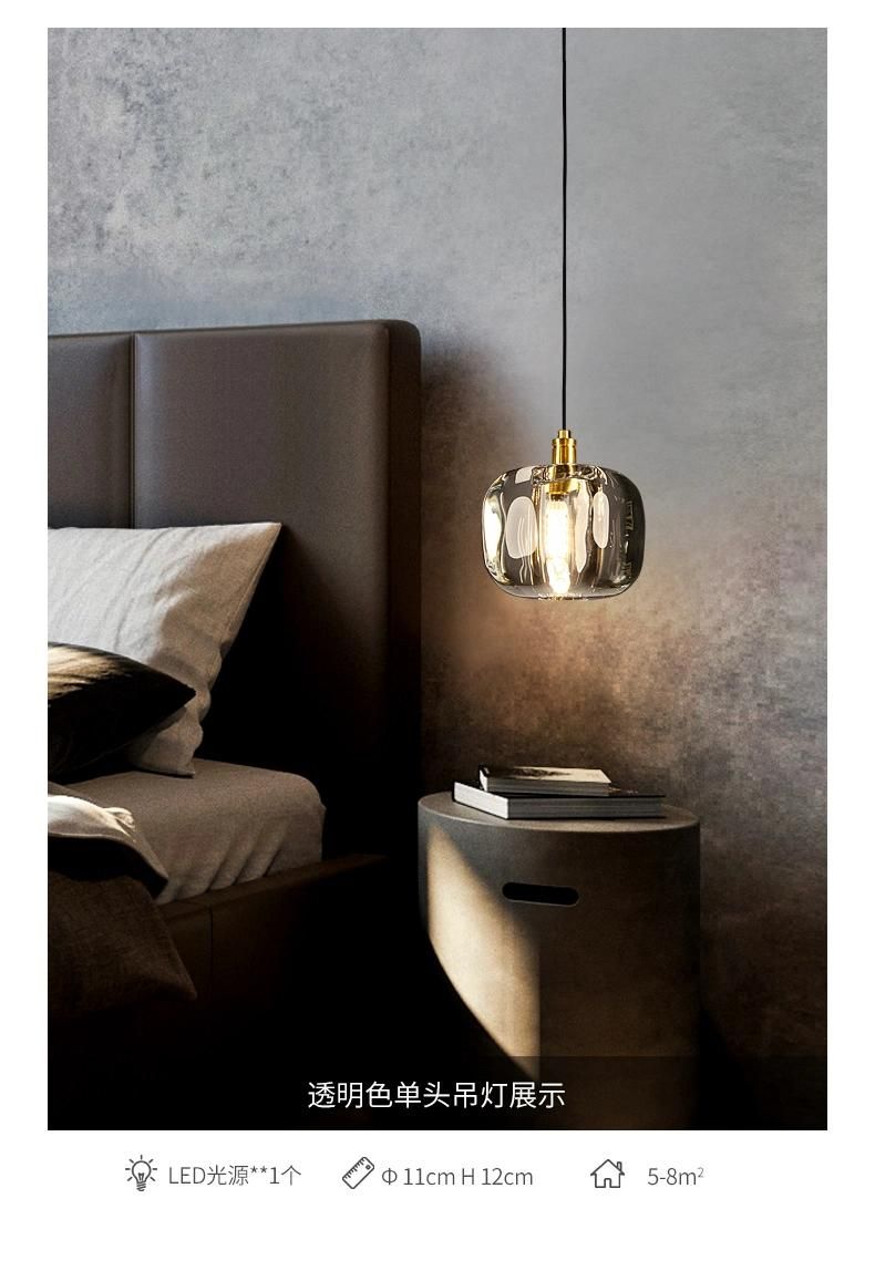 Simple Crystal Pendant Lighting Bedside Modern Linear Pendant Light Luxury Dining Table Bar Suspension Light (WH-AP-235)