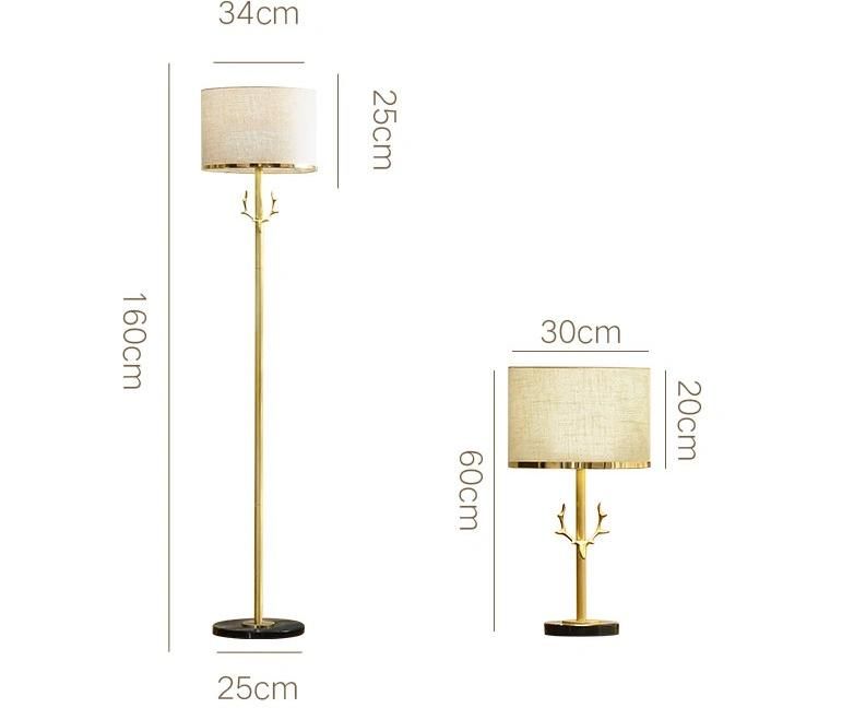 Customized Modern fashion Hotel Metal LED Table Lamp and Floor Lamp for Resort, Bedroom Zf-Cl-032