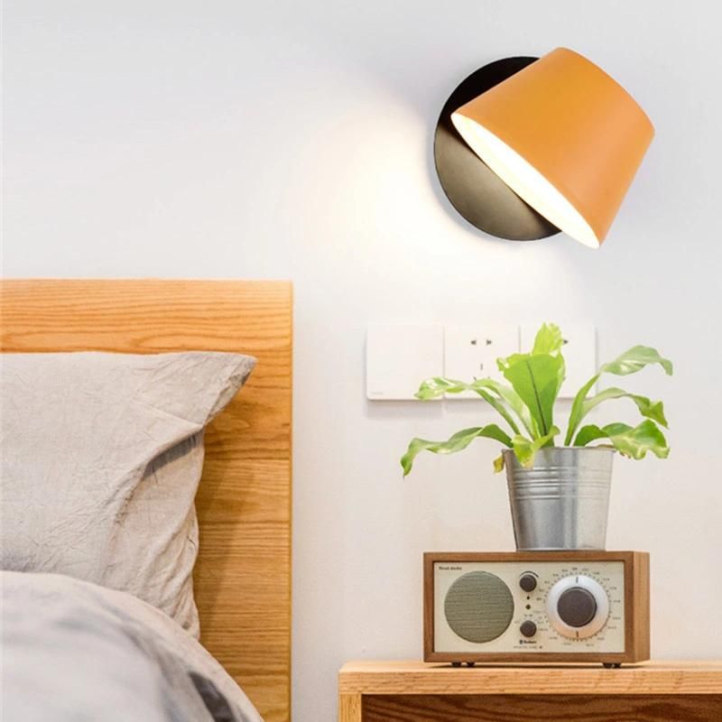 Modern Wall Light Metal Glass Multi-Colour Drum Wall Lamp Tam Tam 1 Light Wall Sconce (WH-OR-206)