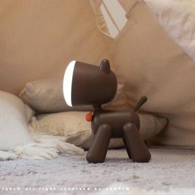 High Quality LED European Bedside Light Animal Decorative Book Lighting Puppy Lamp