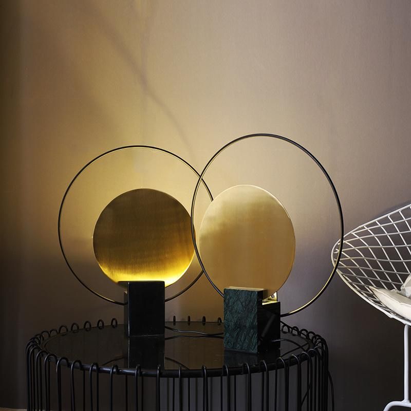 Vintage Style Disc Design Table Lamps Bedroom Bedside Light Lamp