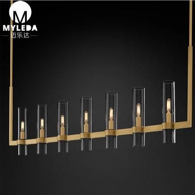 Industrial Modern Minimalist Simple Matte Brushed Brass Pendant Lighting