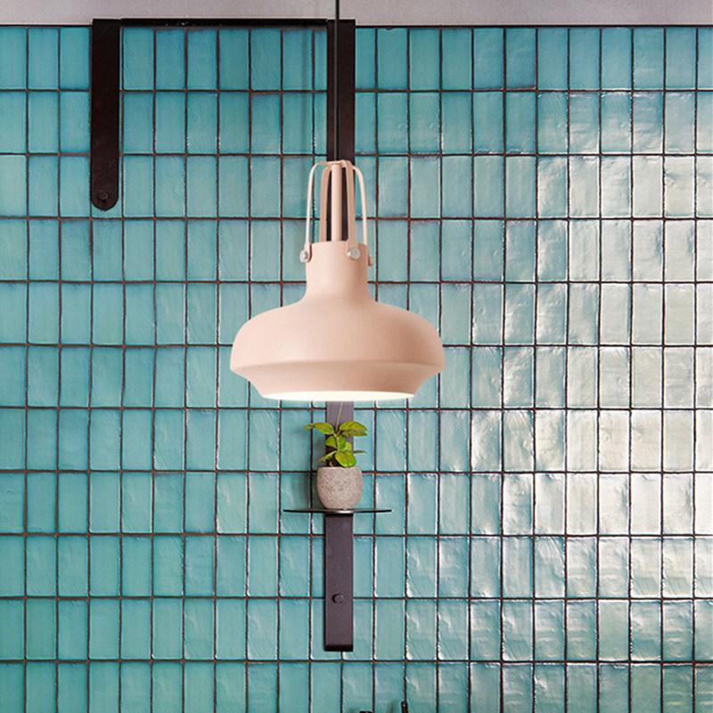 Modern LED Iron Pendant Lights Kitchen Bar Living Room Ranveig Nordic Pendant Light in Pastel Colors (WH-AP-335)