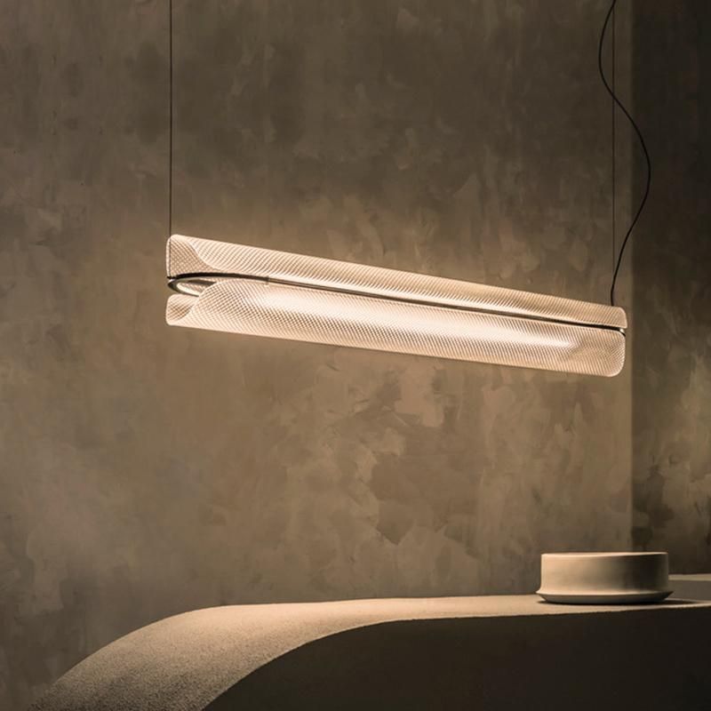 Nordic Liner Pendant Lamp Designer Minimalist LED Glass Pendant Lamp (WH-AP-118)