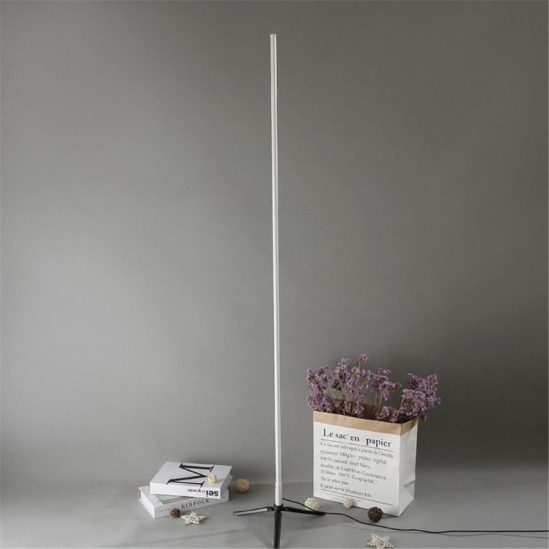 Simple Floor Lamp Study Bedroom Metal Line Strip Standing Lamps Designer Creative Home Decor Light Fixtures