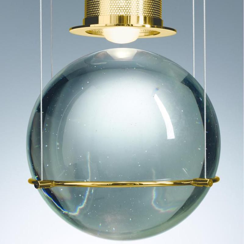 Creative Light Bulb Crystal Chandelier Industrial Style Pendant Lamp Light