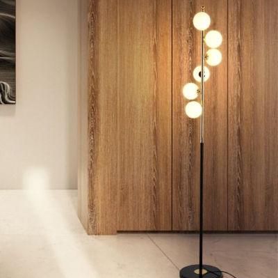 European Modern Simple Floor Lamp Living Room Glass Ball Living Room Floor Lamp (WH-MFL-22)