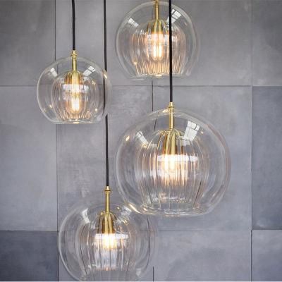 Nordic LED Glass Pendant Light Modern Kitchen Hanging Lights Bar Industrial Lamp (WH-GP-87)