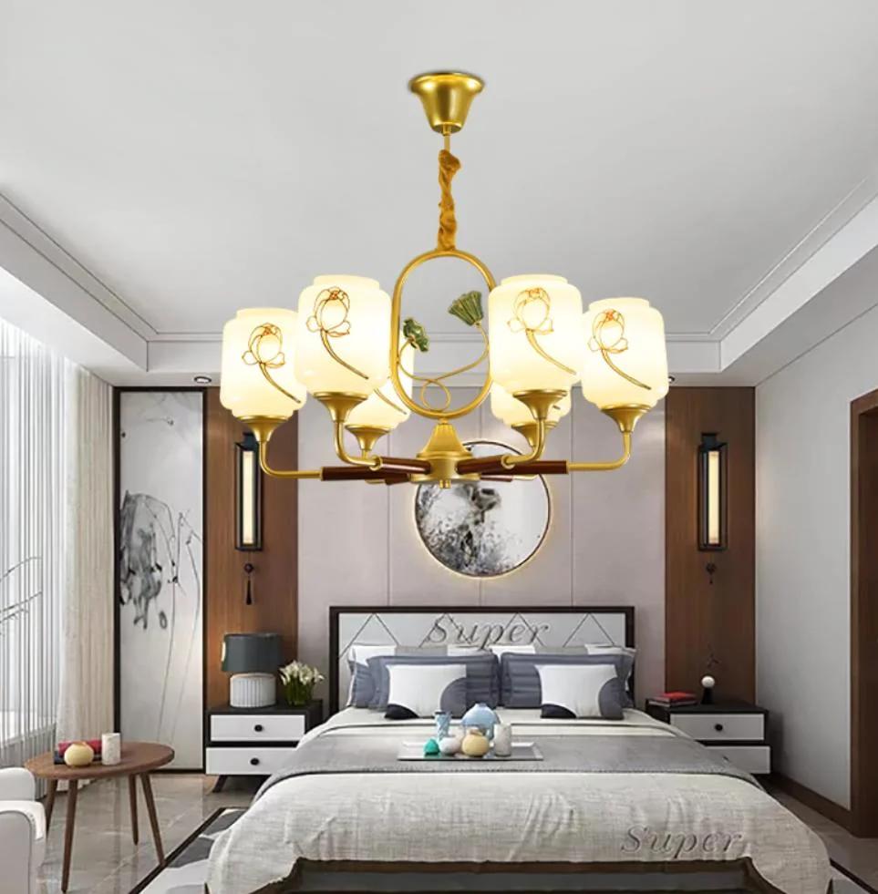 96W, 128W, 168W China Style LED Pendant Ceiling Chandelier Modern Light for Livingroom