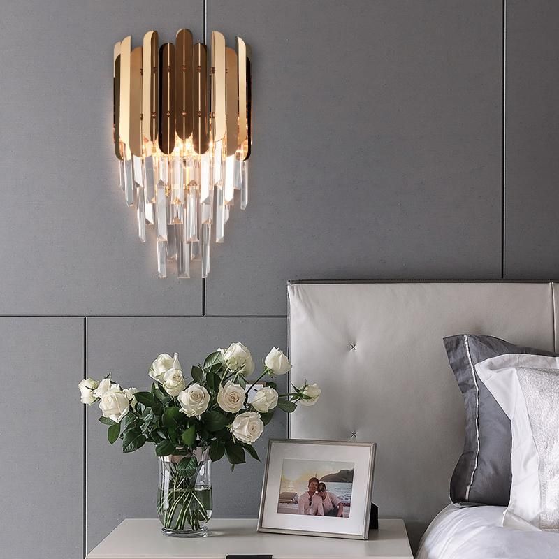 Modern Indoor Lighting Home Decoration Wall Lamp Luxury Pendant Light Crystal Chandelier
