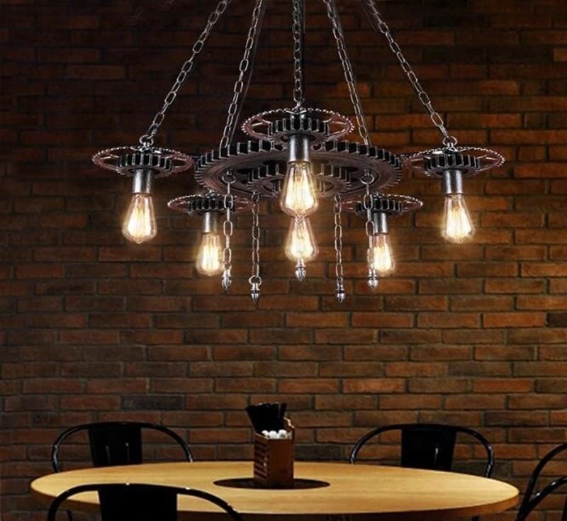 Farmhouse Metal Chandelier Light Classic Pendant Lighting for Kitchen Dining Living Room