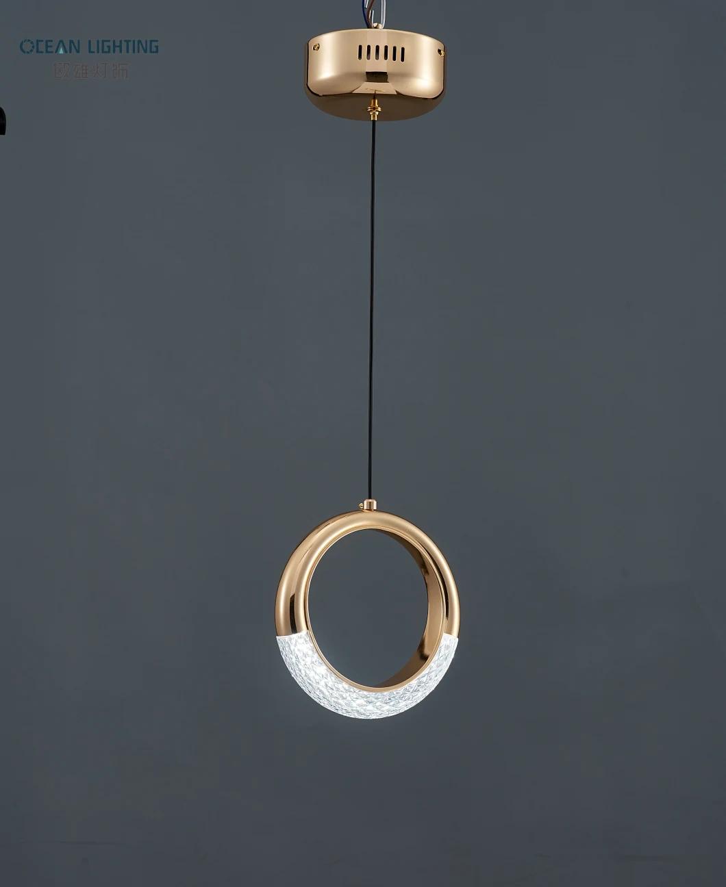 2022 Fashionable Gold Ring Pendant Lighting Omkl3600